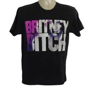 BRITNEY SPEARS Tshirt, S, Black, Britney B*itch, Short sleeves, Text/Picture